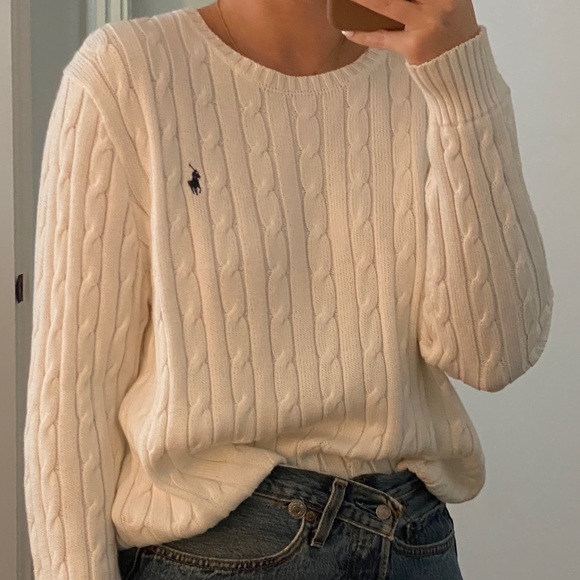 Polo Ralph Lauren Sweaters - Polo Ralph Lauren Classic Cable Knit Crewneck
